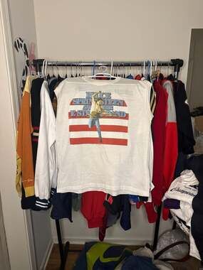 Vintage 1980s Bruce Springsteen Born In The USA Tour Size Lrg Sleeveless Tee 85